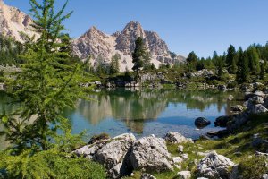 Alpine hut in the Dolomites 1